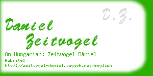 daniel zeitvogel business card