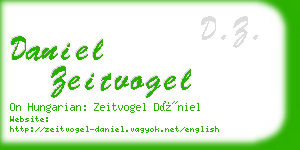daniel zeitvogel business card